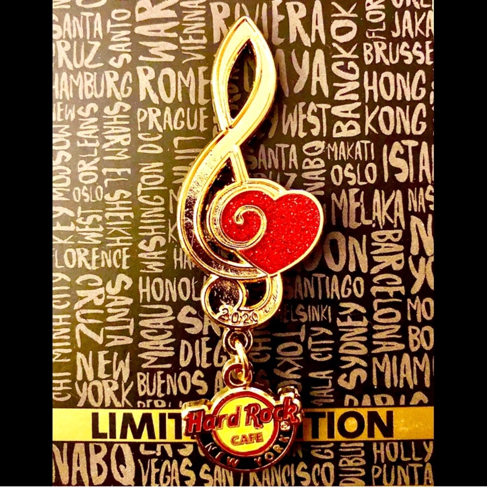 Hard Rock Cafe NEW YORK CITY Valentine 2020 Exclusive Limited Pin